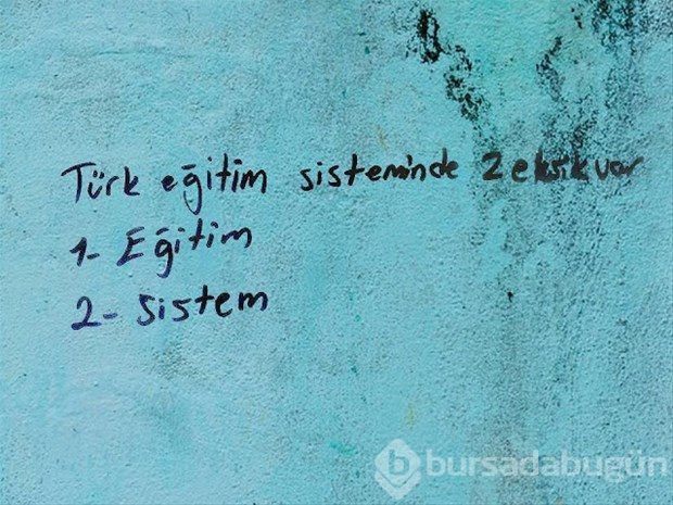 İlginç duvar yazıları