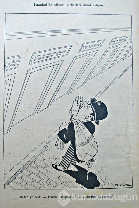 100 yıllık karikatürlerle: "Bize Belediye Baksın"
