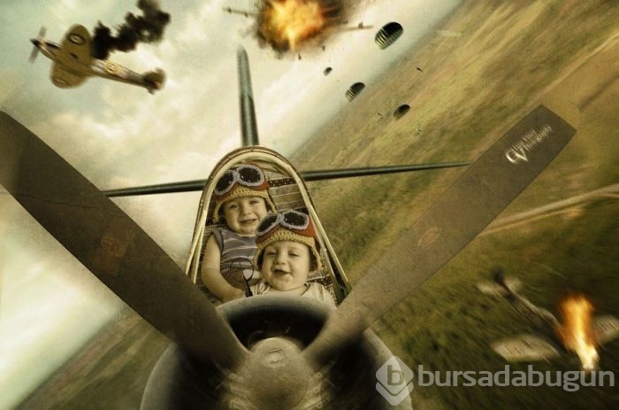 İkiz babasından yaratıcı fotoğraf projesi