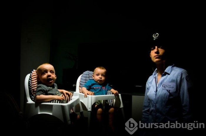 İkiz babasından yaratıcı fotoğraf projesi