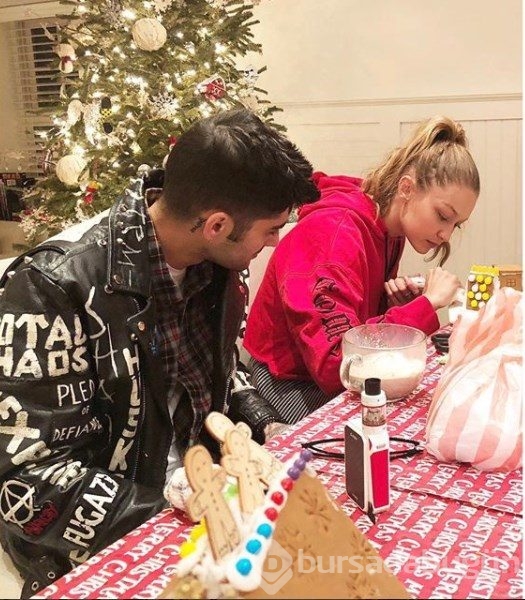 Gigi Hadid ve Zayn Malik'in yılbaşı hazırlığı