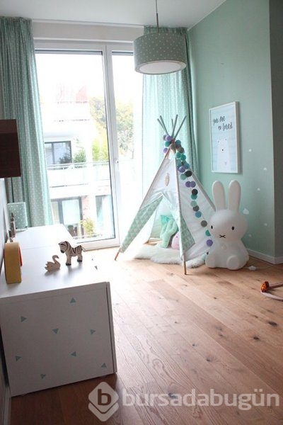 Bebek odaları için yeni trend pastel tonları
