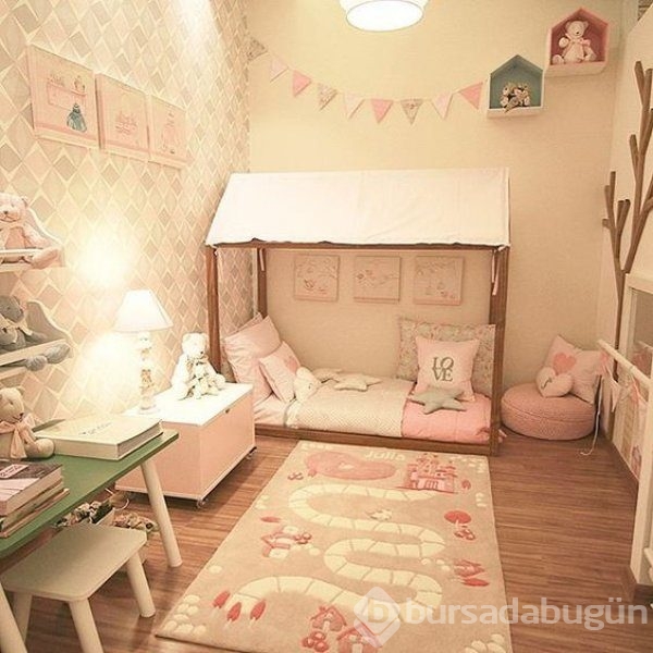 Bebek odaları için yeni trend pastel tonları

