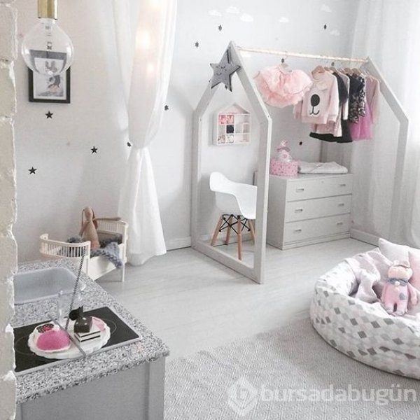 Bebek odaları için yeni trend pastel tonları
