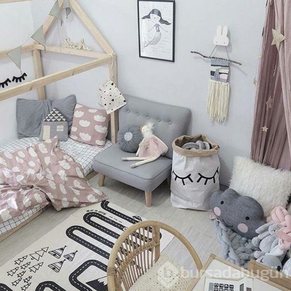 Bebek odaları için yeni trend pastel tonları
