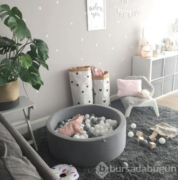 Bebek odaları için yeni trend pastel tonları
