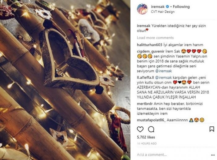 Ünlülerin Instagram paylaşımları (26.12.2017)
