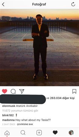 Anıtkabir fotoğrafına Madonna yorum yapınca