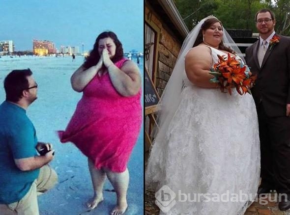 Ameliyat olmadan 200 kilo verdiler