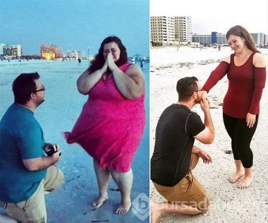 Ameliyat olmadan 200 kilo verdiler
