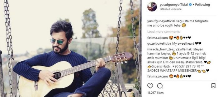 Ünlülerin Instagram paylaşımları (27.12.2017)