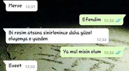 Efsane olmuş whatsapp diyalogları
