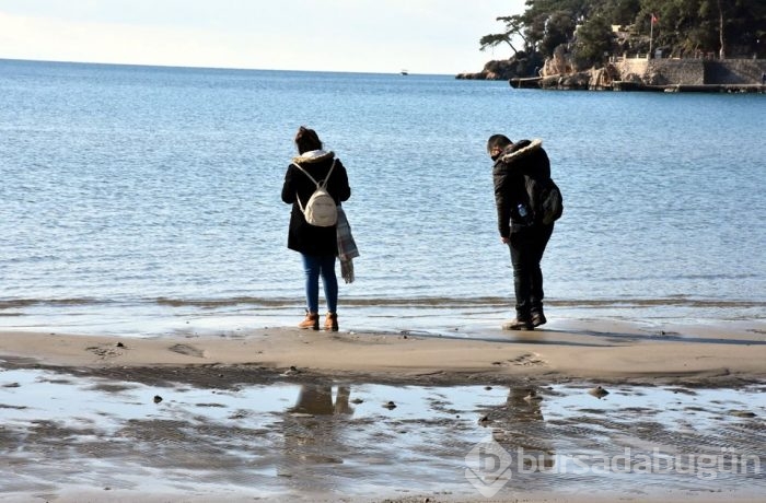 Muğla'da deniz suyu 25 metre çekildi
