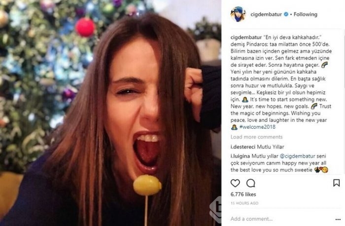 Ünlülerin Instagram paylaşımları (02.01.2018)