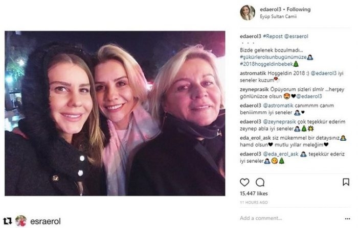 Ünlülerin Instagram paylaşımları (02.01.2018)