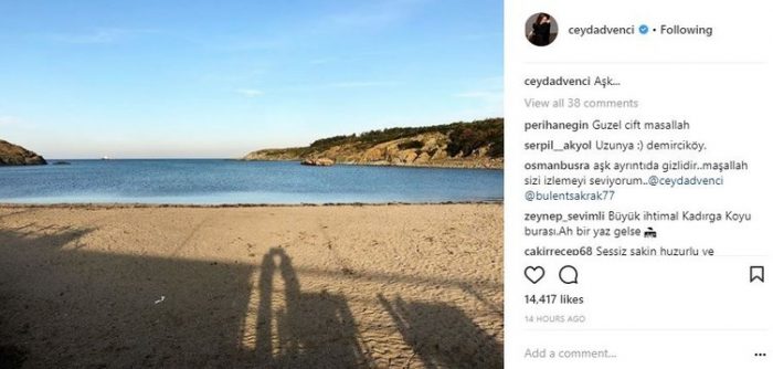 Ünlülerin Instagram paylaşımları (03.01.2018)