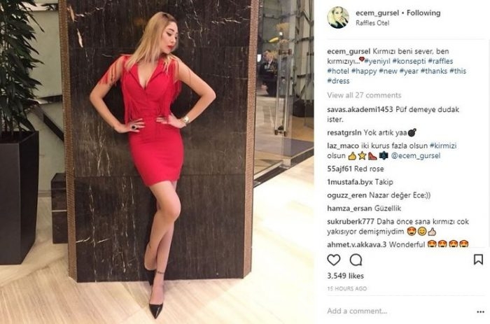 Ünlülerin Instagram paylaşımları (03.01.2018)