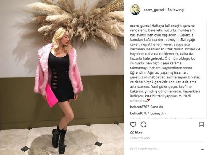 Ünlülerin Instagram paylaşımları (08.01.2018)