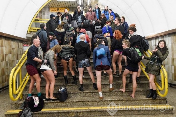 Soğuk onları durdurmadı (Pantolonsuz metro yolculuğu)