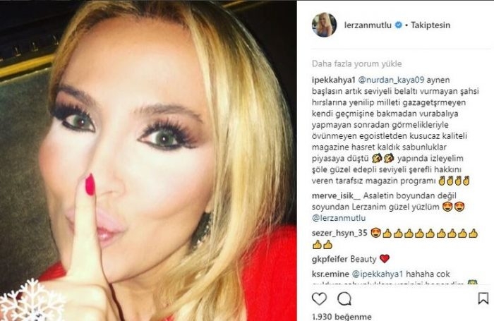 Ünlülerin Instagram paylaşımları (09.01.2018)