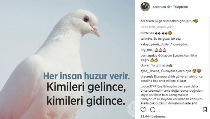 Ünlülerin Instagram paylaşımları (09.01.2018)