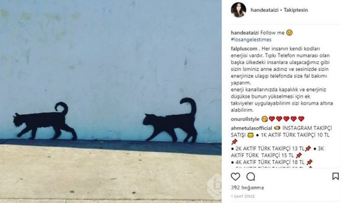 Ünlülerin Instagram paylaşımları (09.01.2018)