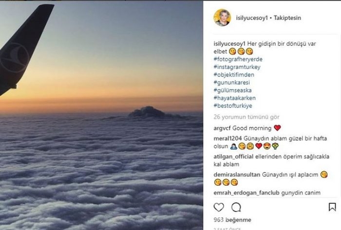 Ünlülerin Instagram paylaşımları (15.01.2018)
