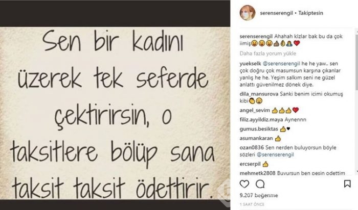 Ünlülerin Instagram paylaşımları (17.01.2018)
