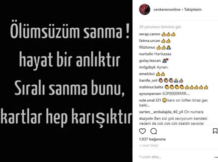 Ünlü isimlerin Instagram paylaşımları (05.02.2018)