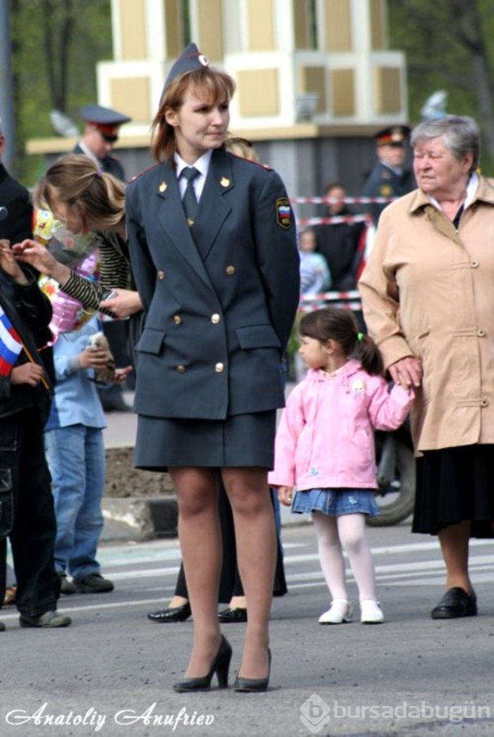 Rus polisinden ilginç kareler