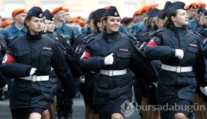 Rus polisinden ilginç kareler