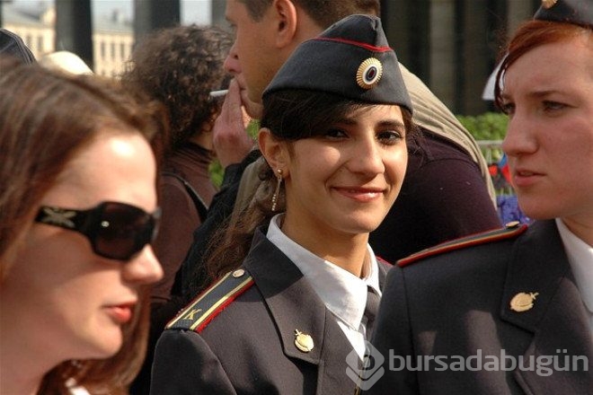 Rus polisinden ilginç kareler