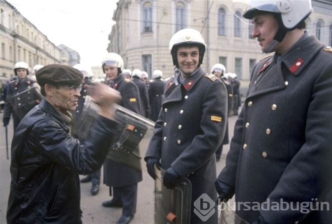 Rus polisinden ilginç kareler