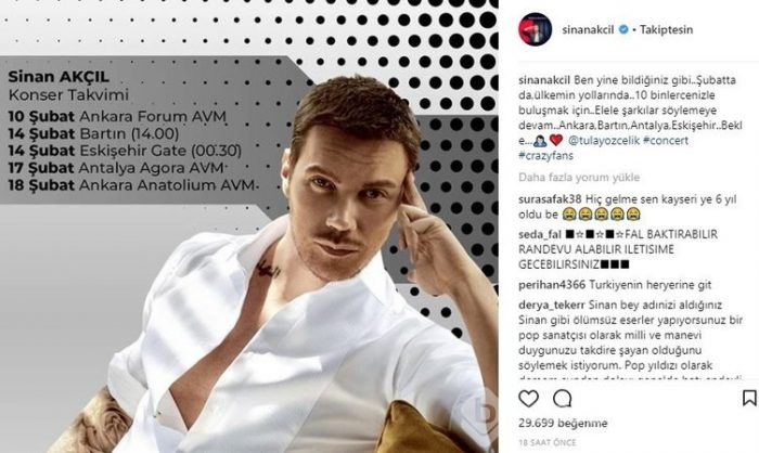 Ünlü isimlerin Instagram paylaşımları (06.02.2018)
