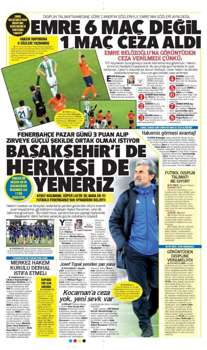 Günün spor gazeteleri (7 Şubat 2018)