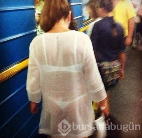 Metroya bu halde bindi!