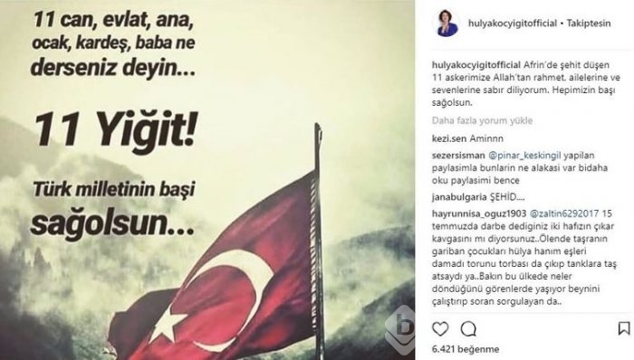 Ünlü isimlerin Instagram paylaşımları (12.02.2018)