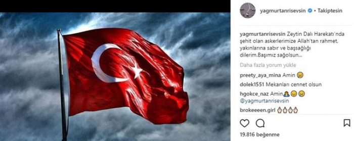 Ünlü isimlerin Instagram paylaşımları (12.02.2018)