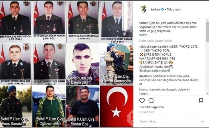 Ünlü isimlerin Instagram paylaşımları (12.02.2018)