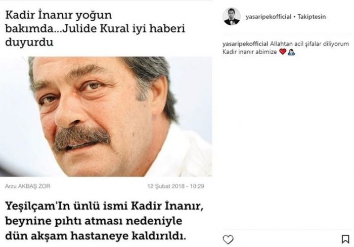 Ünlü isimlerin Instagram paylaşımları (12.02.2018)