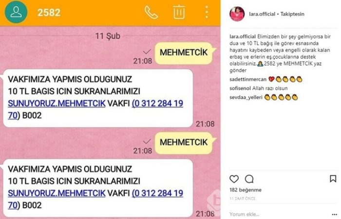 Ünlü isimlerin Instagram paylaşımları (12.02.2018)