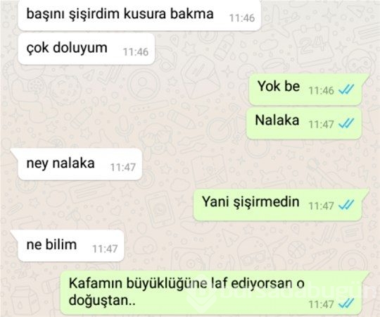 Efsane olmuş whatsapp diyalogları
