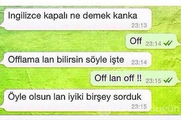 Efsane olmuş whatsapp diyalogları