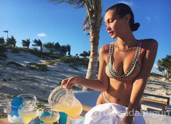 Çin işi güzellik Bella Hadid