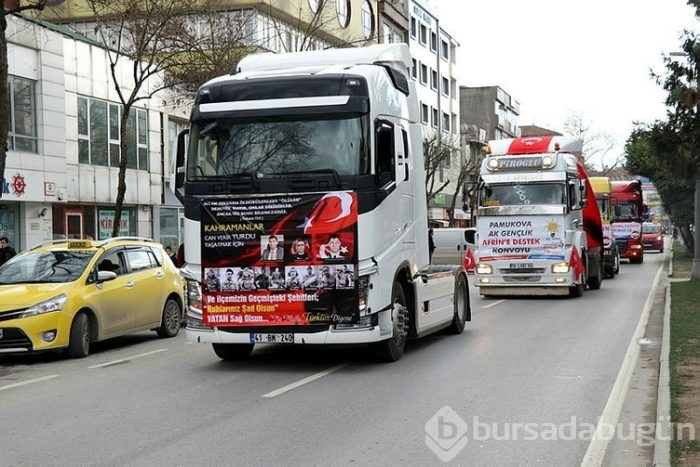 Zeytin Dalı Harekatı'na destek konvoyu