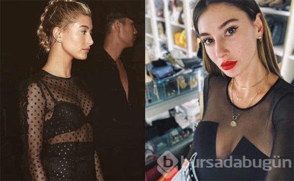 Şeyma Subaşı ile Hailey Baldwin arasındaki benzerlik
