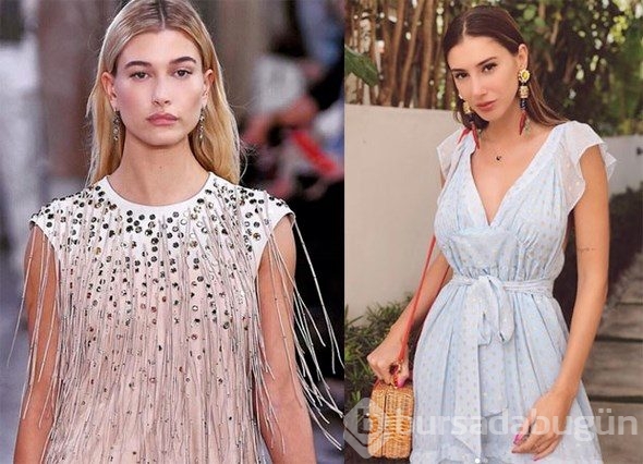 Şeyma Subaşı ile Hailey Baldwin arasındaki benzerlik
