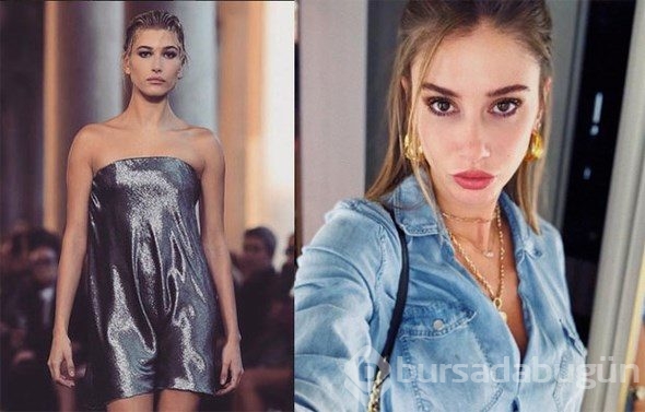 Şeyma Subaşı ile Hailey Baldwin arasındaki benzerlik
