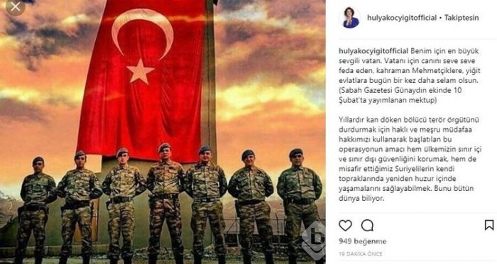 Ünlü isimlerin Instagram paylaşımları (14.02.2018)