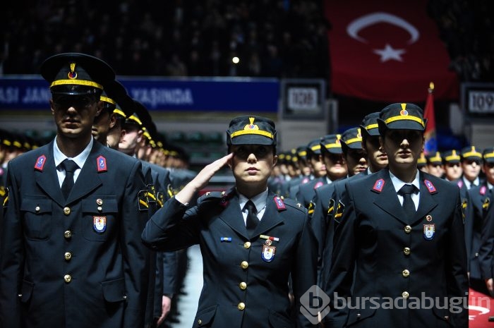 Bursa Işıklar Jandarma Astsubay Eğitim Merkezi Komutanlığı ant içme töreni